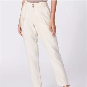 PAIGE Cream Women's Trousers